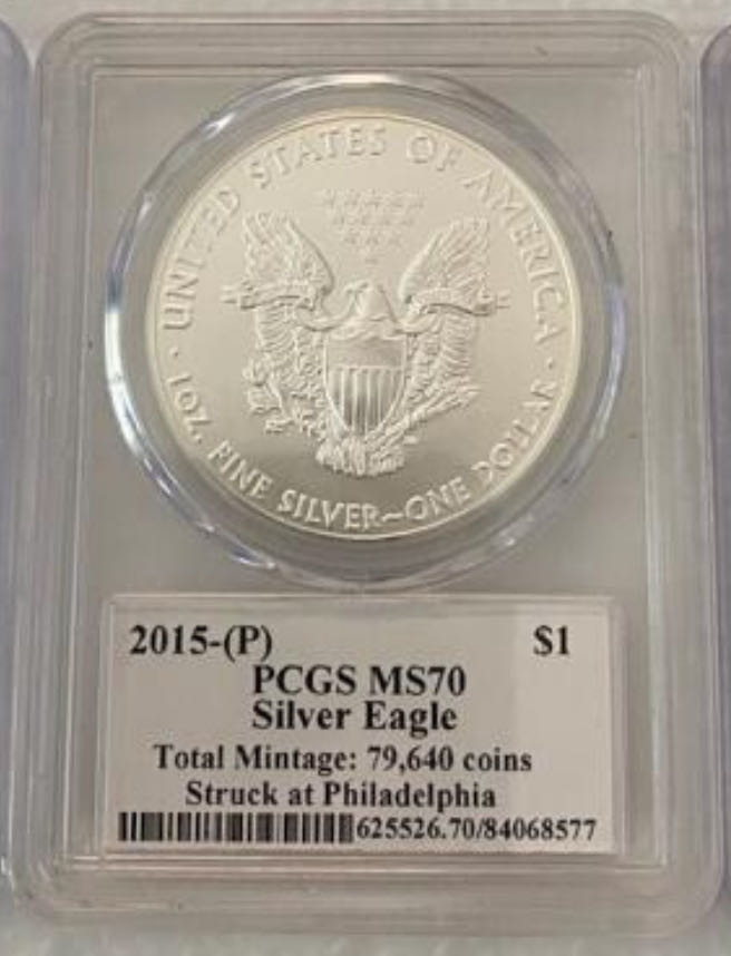 2015 P Silver Eagle  coin collectible - Main Image 2