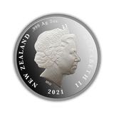 2021 NZ Annual Commemorative - Auckland Island Merganser Silver Proof Coin  coin collectible - Main Image 2