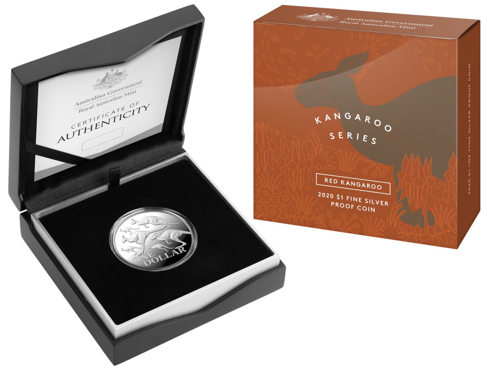 2020 Kangaroo Silver Dollar Proof - Red Kangaroo  coin collectible - Main Image 3