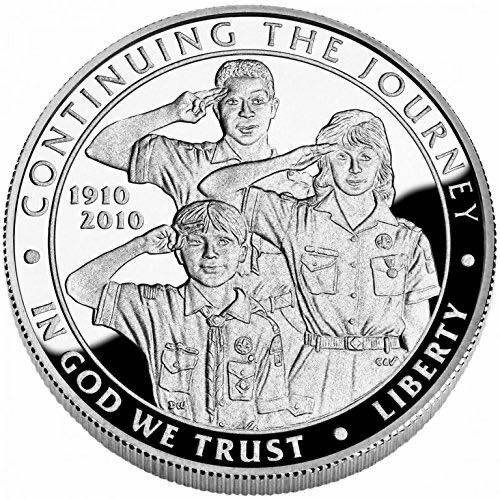 2010 US Mint BSA Centennial Silver Dollar (P)  coin collectible - Main Image 2