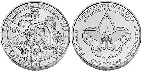 2010 US Mint BSA Centennial Silver Dollar (P)  coin collectible - Main Image 3