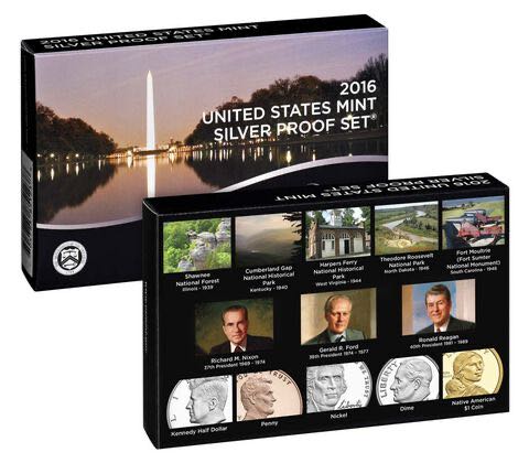 2016 US Mint Silver Proof Coin Set (S)  coin collectible - Main Image 2