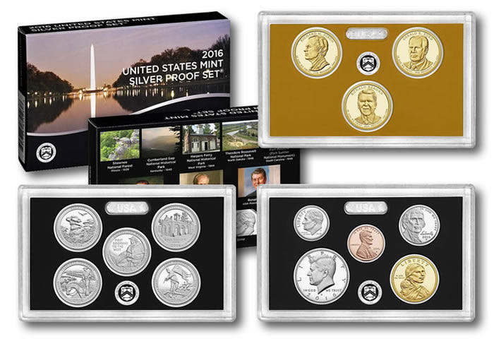 2016 US Mint Silver Proof Coin Set (S)  coin collectible - Main Image 3