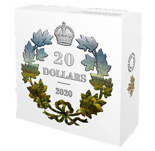 Feuilles d’érable emblématiques - Pièce en argent pur  coin collectible [Barcode 623932102927] - Main Image 3