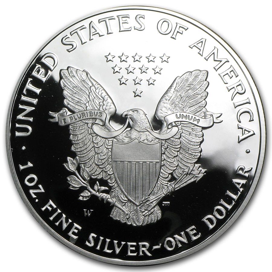 2001 US Mint American Eagle Silver Dollar Proof (W)  coin collectible - Main Image 2