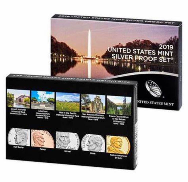 2019 US Mint Silver Proof Coin Set (S)  coin collectible - Main Image 2