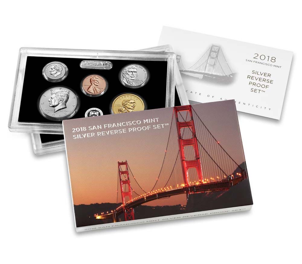 2018 US Mint Silver Proof Reverse Coin Set (S)  coin collectible - Main Image 3