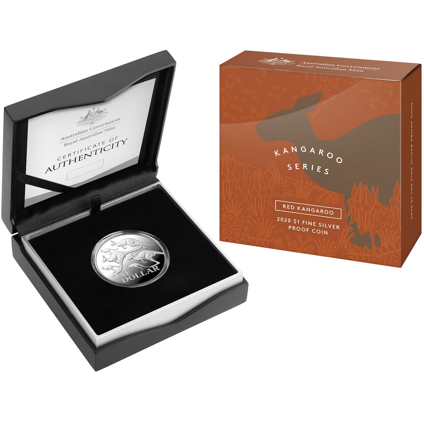 2020 AU Kangaroo Silver Dollar Proof - Red Kangaroo  coin collectible - Main Image 3