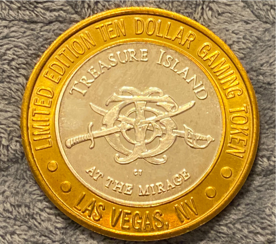 Treasure Island Game Token - $10 (LE)  coin collectible - Main Image 2