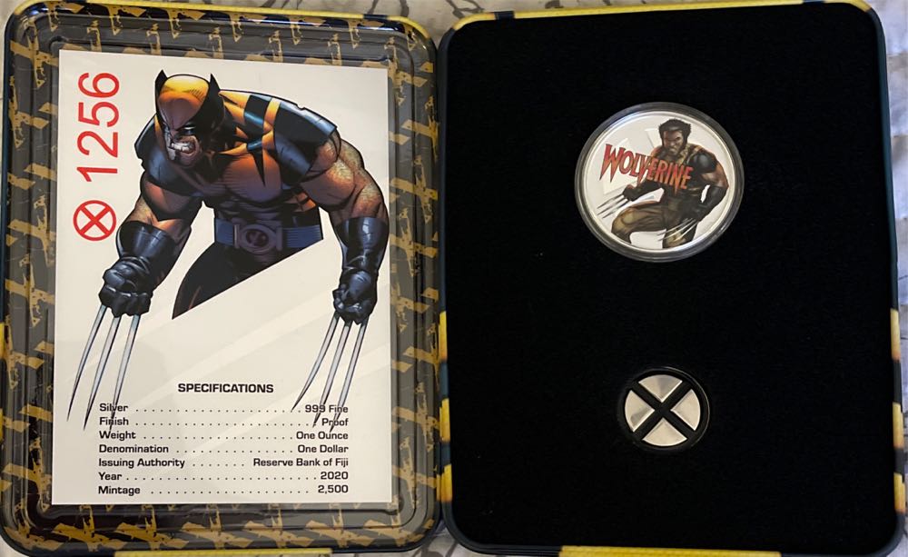 Wolverine 1 Oz Pure Silver Collectible Coin  coin collectible [Barcode 860002226880] - Main Image 2