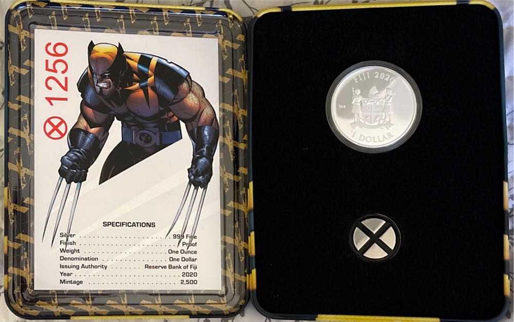Wolverine 1 Oz Pure Silver Collectible Coin  coin collectible [Barcode 860002226880] - Main Image 3