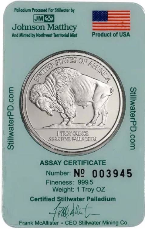 Stillwater/Johnson Matthey  coin collectible - Main Image 2