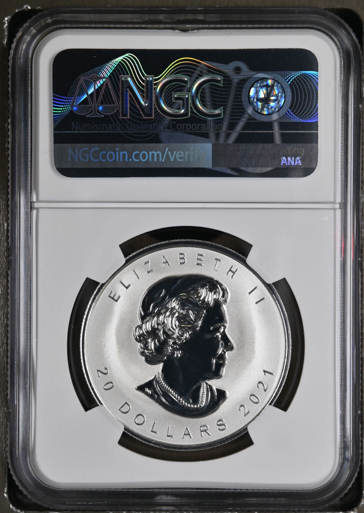 2021 Super Incuse Maple Leaf  coin collectible - Main Image 2