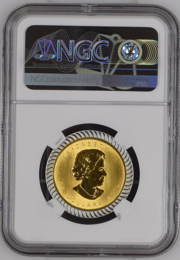 2004 Bimetallic Maple Leaf  coin collectible - Main Image 2