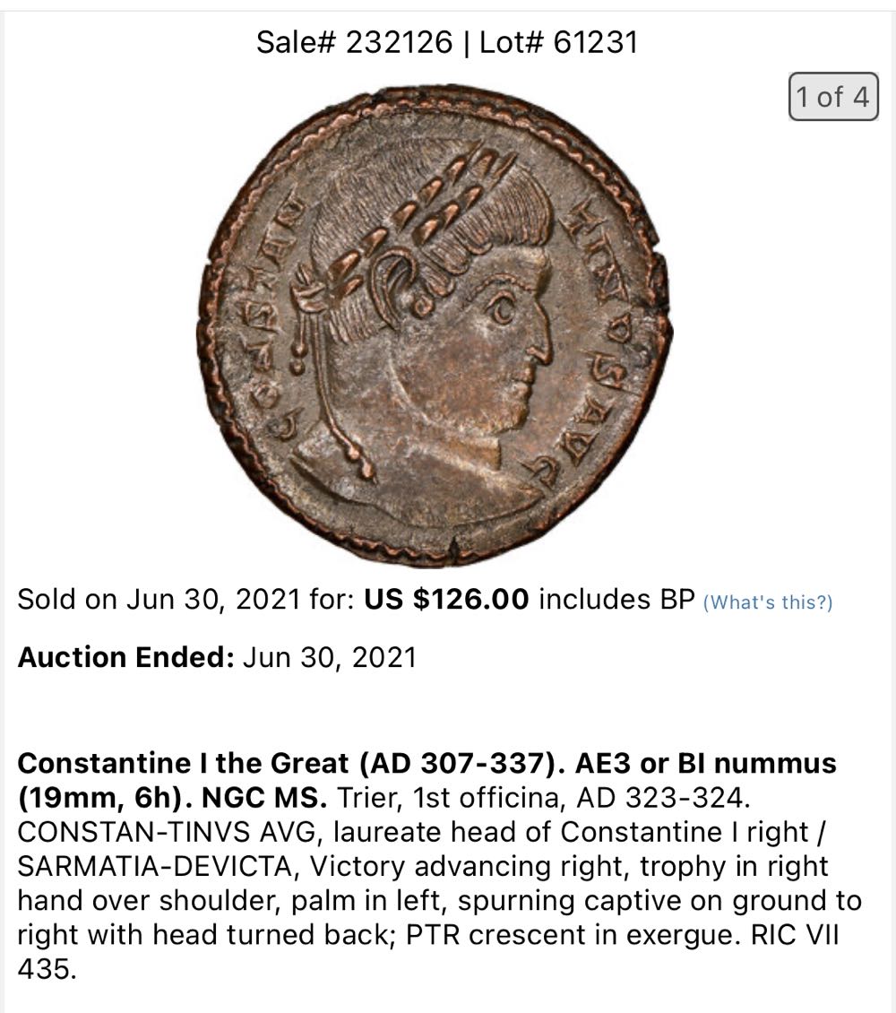 Great Britain, Constantine I  coin collectible - Main Image 3