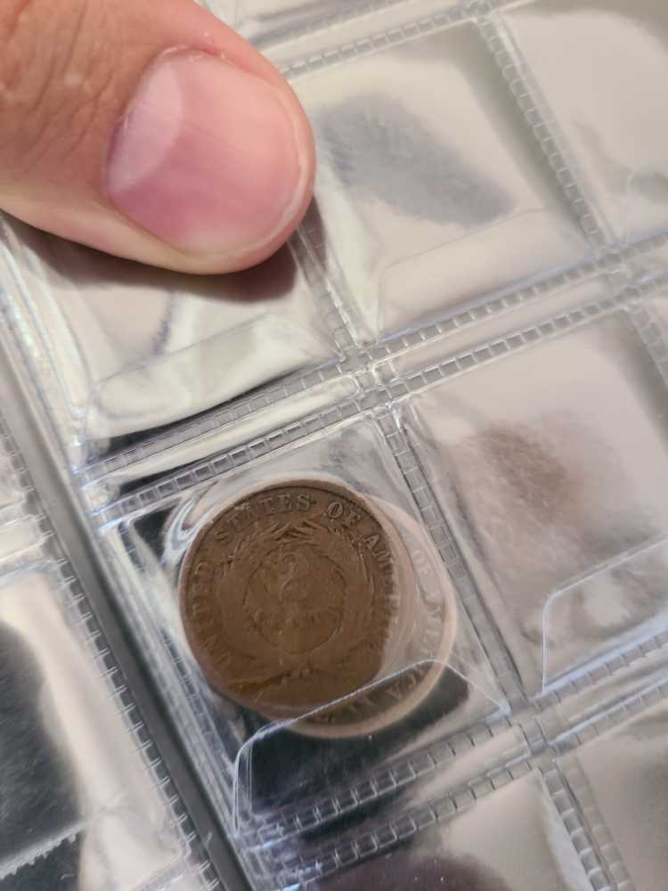 1865 2 Cent Piece  coin collectible - Main Image 2