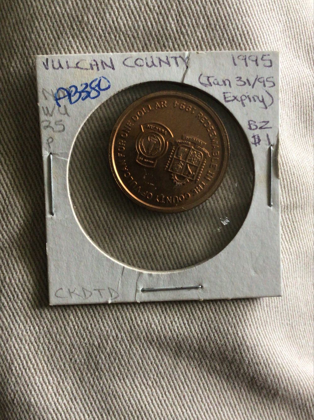 Vulcan County Coin  coin collectible - Main Image 3
