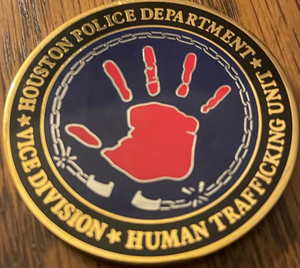 Houston Police Department - Vice / Human Trafficking Unit  coin collectible - Main Image 2