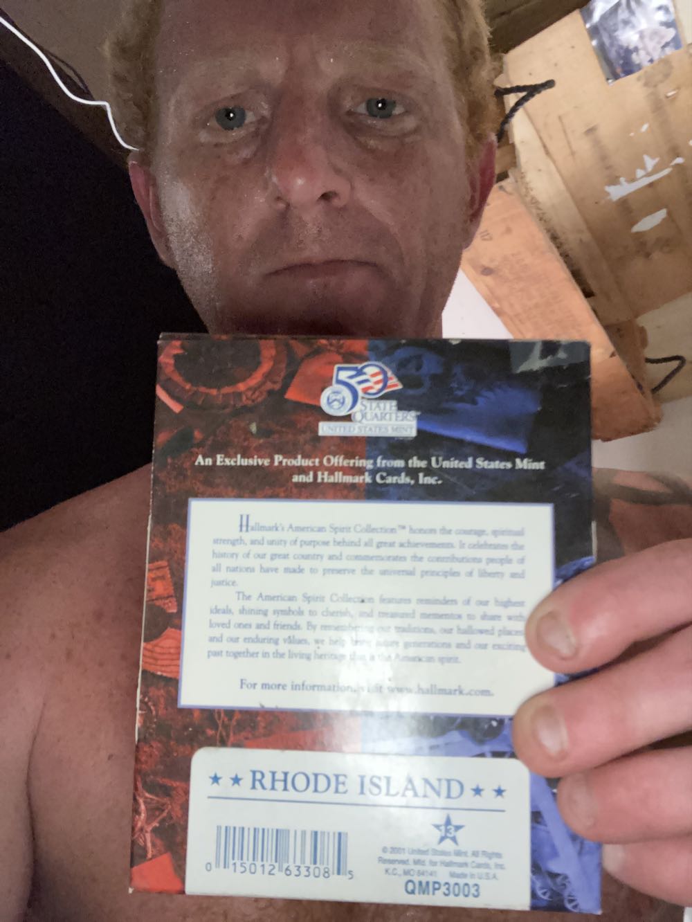 Rhode Island State Quarter Enclosed In Pewter Ornament From The American Spirit Coin Collection Uncirculated  coin collectible [Barcode 015012633085] - Main Image 4