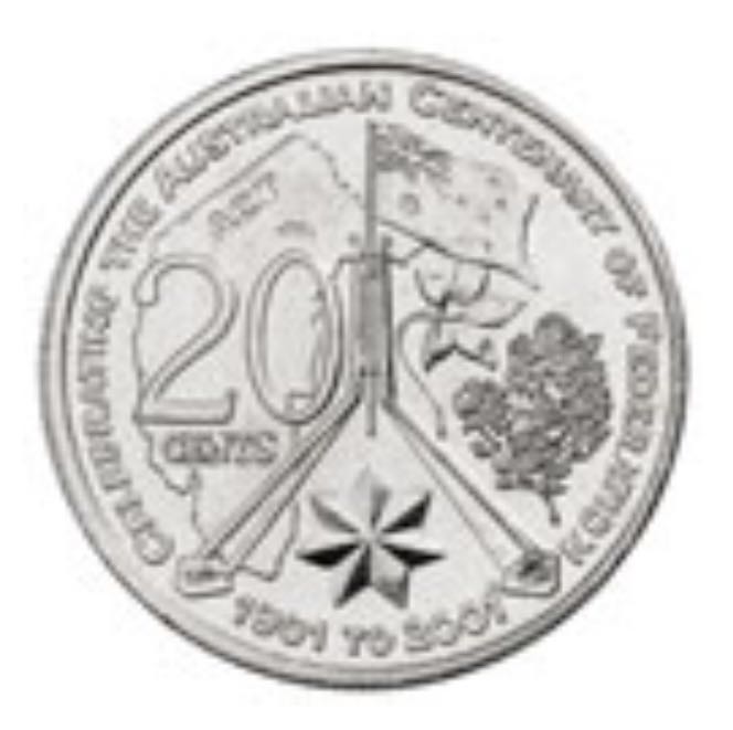 20c 2001 Federation ACT Coin  coin collectible - Main Image 1