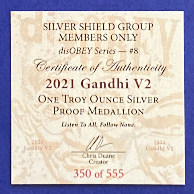SS - Gandhi V2  coin collectible - Main Image 2
