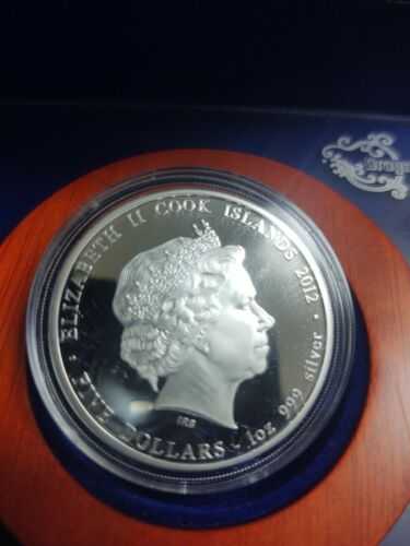 Cook Islands Year of the Dragon Prosperity - Blue Dragon Colorized Coin  coin collectible - Main Image 2