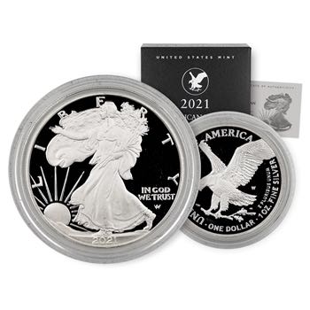 American Silver Eagle 2021-W Proof  coin collectible - Main Image 3