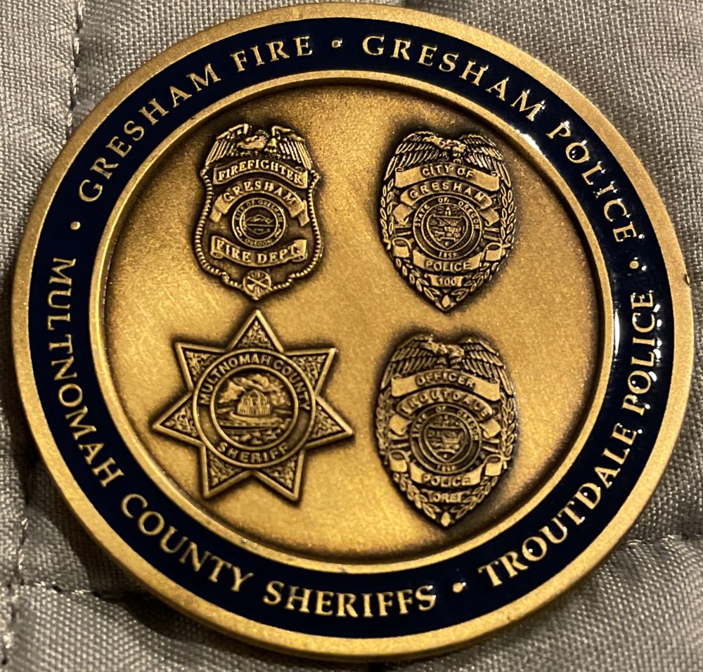 Multnomah County East Metro SWAT  coin collectible - Main Image 2