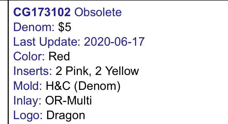 $5.00 Lucky Dragon Casino  coin collectible - Main Image 2