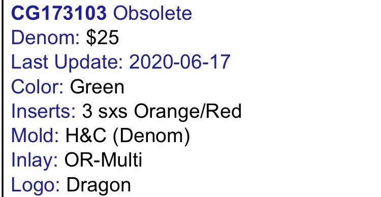 $25.00 Lucky Dragon Casino  coin collectible - Main Image 2