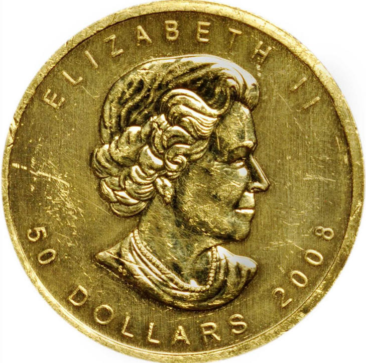 2008 Maple Leaf  coin collectible - Main Image 2