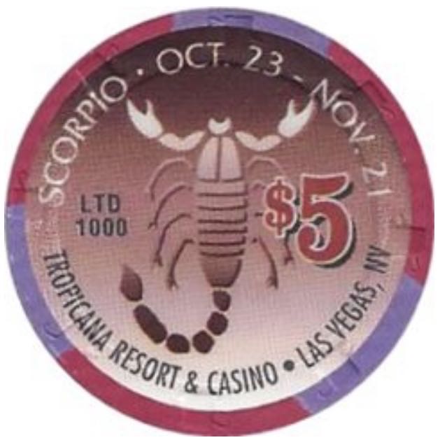 $5.00 Tropicana Resort & Casino (Las Vegas) coin collectible - Main Image 1