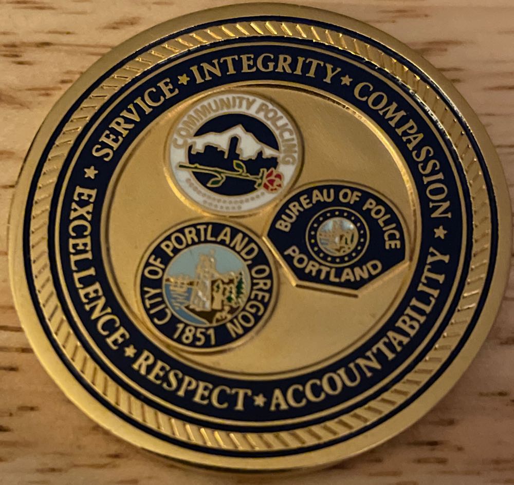 Portland Police Bureau - Officer Coin  coin collectible - Main Image 2