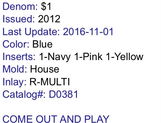 $5.00 Harrah’s Las Vegas  coin collectible - Main Image 2