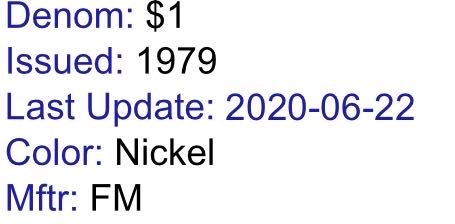 $1.00 Casino 93  coin collectible - Main Image 3