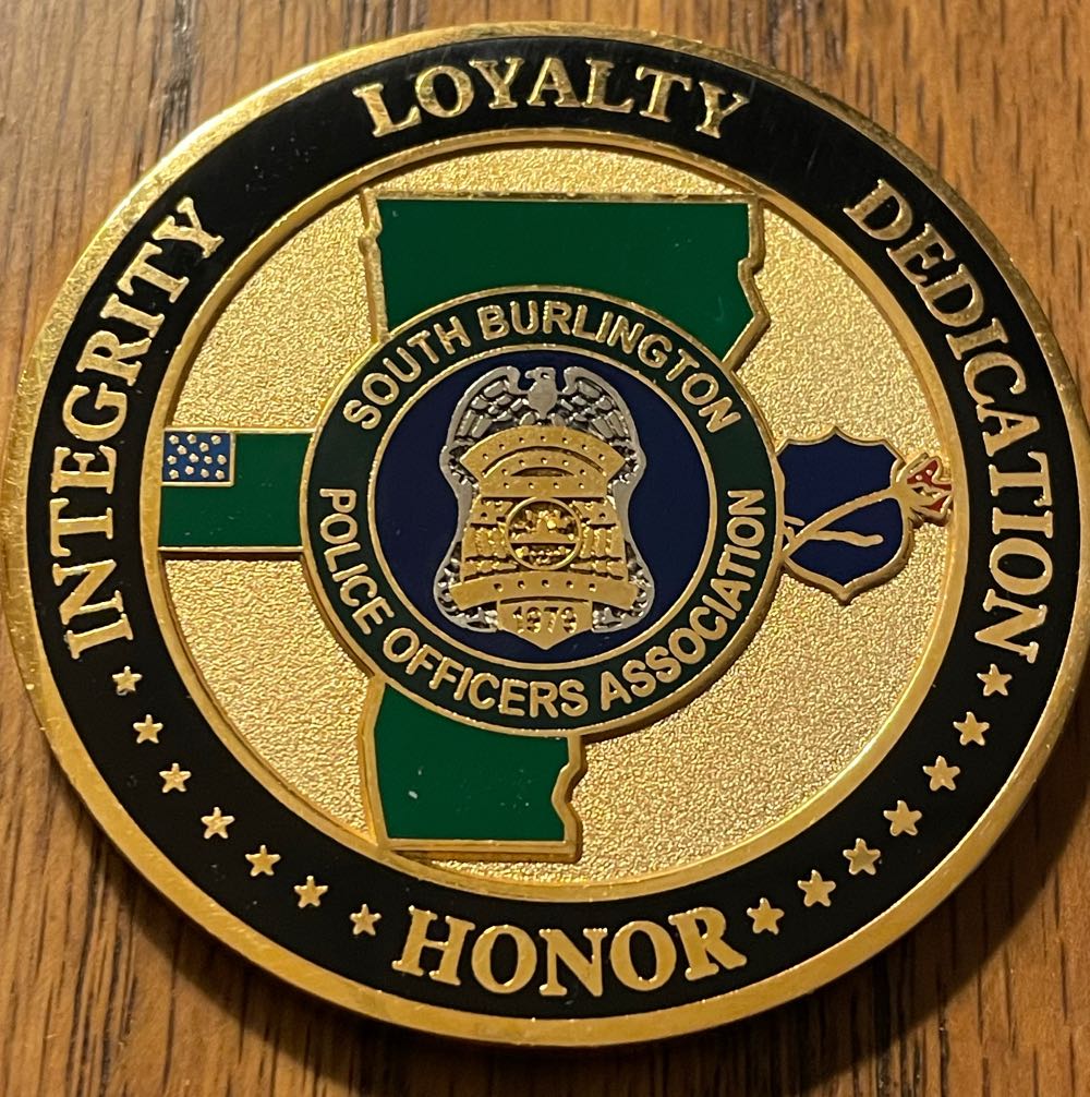 South Burlington Police Officers Association  coin collectible - Main Image 2