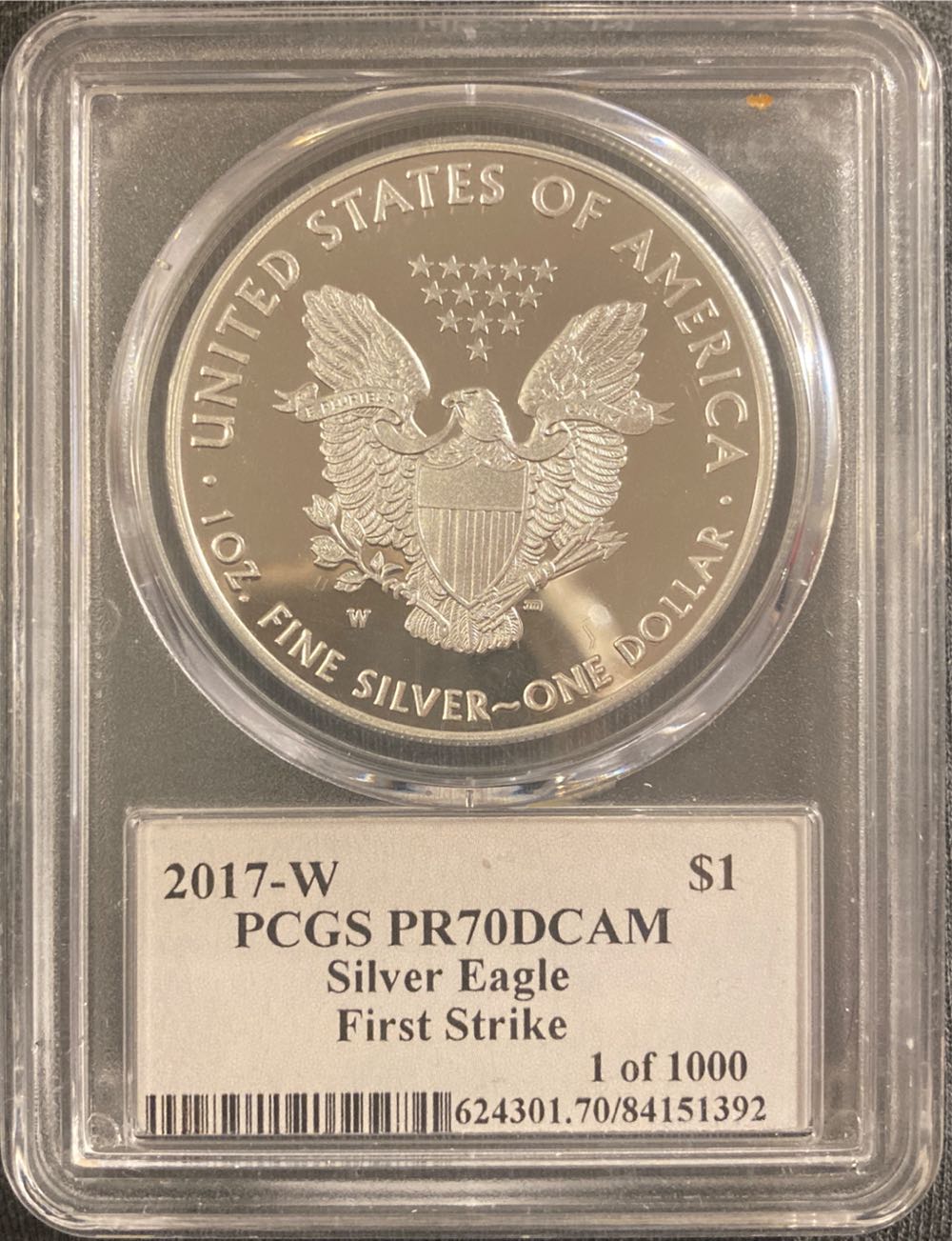 2017-W PCGS PR70DCAM 1$   coin collectible - Main Image 2