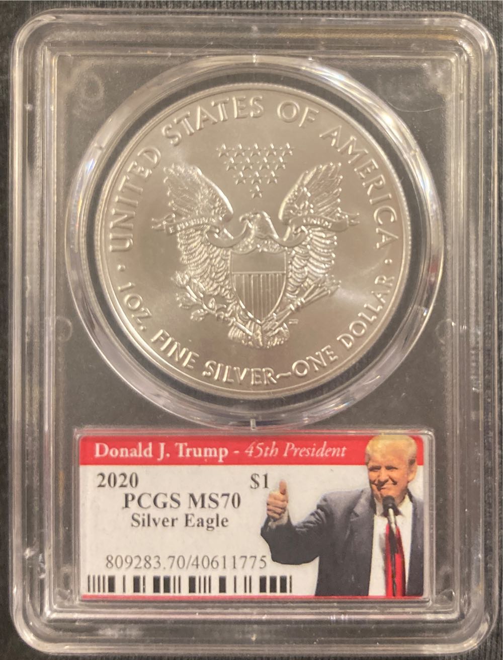 2020 PCGS MS70 $1  coin collectible - Main Image 2
