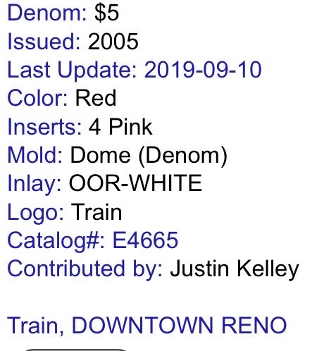 $5.00 Club Cal Neva  coin collectible - Main Image 2