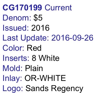 $5.00 Sands “Sands Regency “  coin collectible - Main Image 2