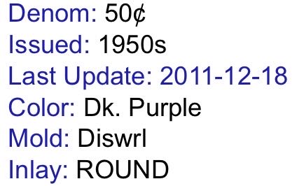 .50 Horseshoe Club (Las Vegas)  coin collectible - Main Image 2