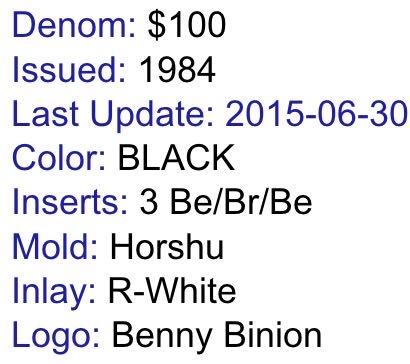 $100 Horseshoe Club (Las Vegas)  coin collectible - Main Image 2