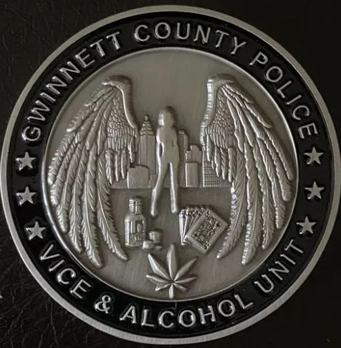 Gwinnet County (Georgia) Police Department - Drugs And Vice Unit  coin collectible - Main Image 2