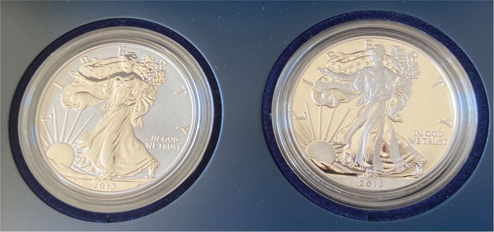 2013 American Eagle West Point Two-Coin Silver Set  coin collectible [Barcode 704785471764] - Main Image 2