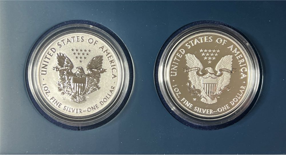 2013 American Eagle West Point Two-Coin Silver Set  coin collectible [Barcode 704785471764] - Main Image 3