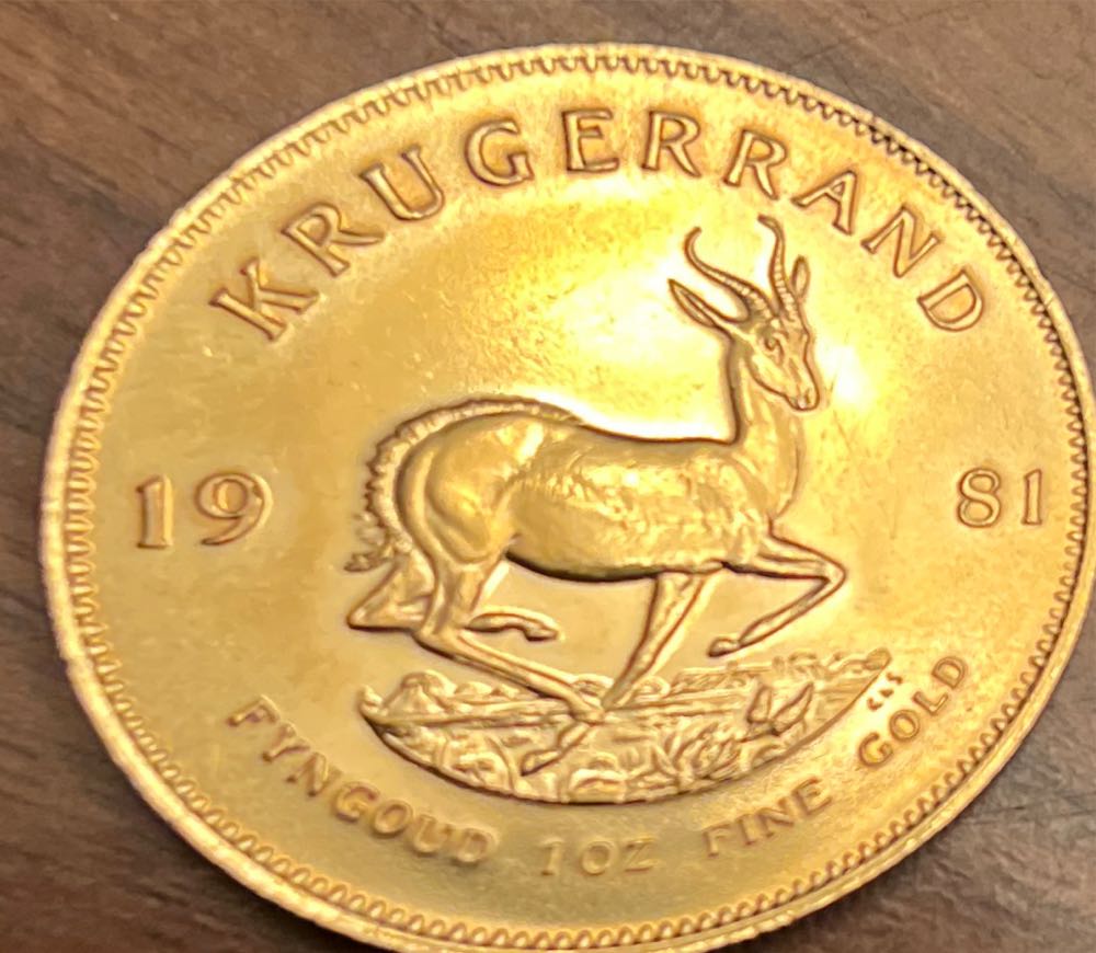 1981 Krugerrand 1oz  coin collectible - Main Image 3
