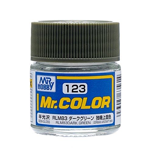 C123 Semi Gloss Rlm83 Dark Green 10ml Gsi Mr. Color  coin collectible [Barcode 4973028635614] - Main Image 1