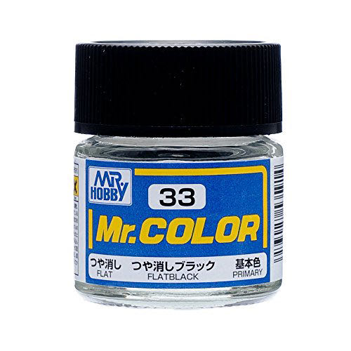 Mr. Color C33 Flat Black Paint By Mr. Hobby  coin collectible [Barcode 4973028535914] - Main Image 1