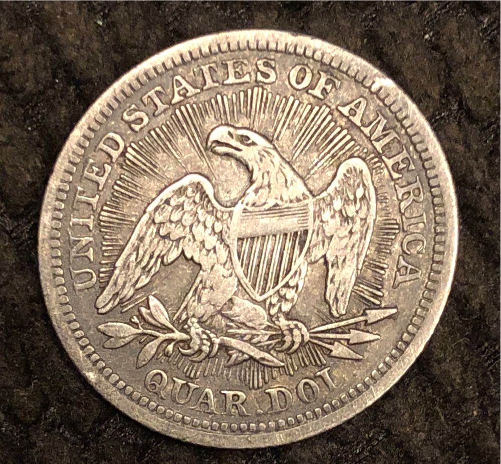 25 Cent - 1853 Seated Liberty  coin collectible - Main Image 2