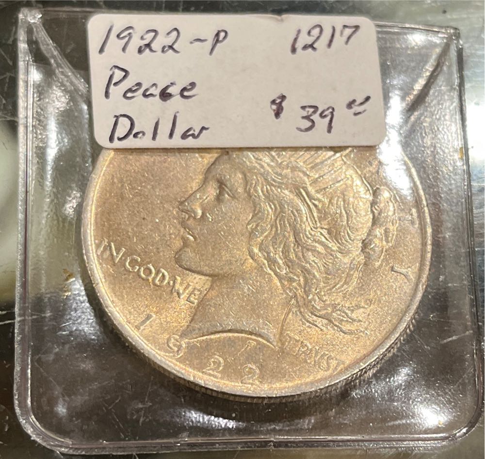 $1.00 - 1922 Peace   coin collectible - Main Image 2